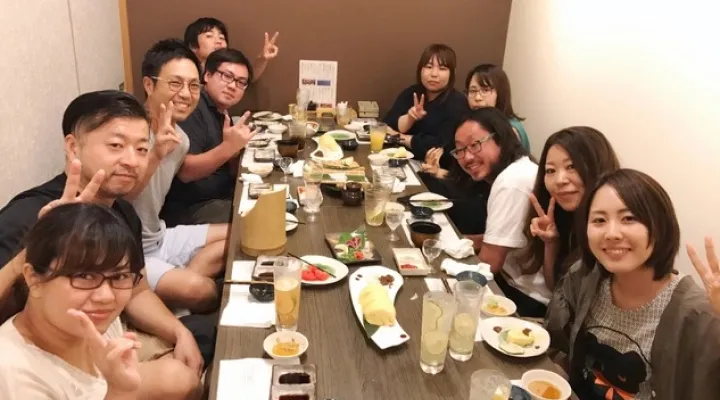 関連会社スタッフが、初来県